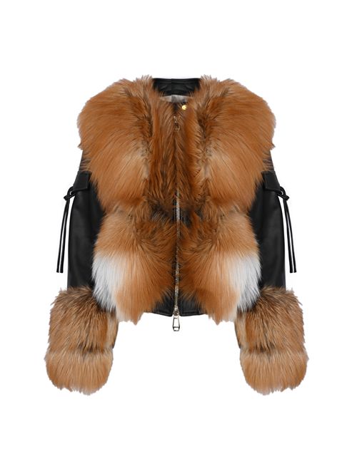 Giacca NP1999 in nappa e pelliccia di volpe YES LONDON | NP1999CAMPIONE